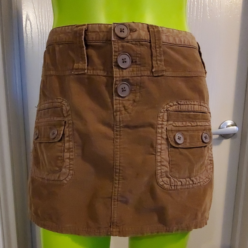 Vintage Fossil corduroy skirt sz 10